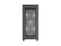 Lanberg Szafa instalacyjna rack stojąca 19 cali 27U 600x1000 drzwi perforowane (Flat pack) czarna