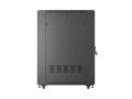 Lanberg Szafa instalacyjna rack stojąca 19 cali 27U 600x1000 drzwi perforowane (Flat pack) czarna