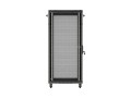 Lanberg Szafa instalacyjna rack stojąca 19 cali 27U 600x1000 drzwi perforowane (Flat pack) czarna