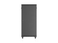 Lanberg Szafa instalacyjna rack stojąca 19 cali 27U 600x1000 drzwi przeszklone (Flat pack) czarna