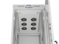 Lanberg Szafa instalacyjna rack stojąca 19 cali 42U 600x1000 drzwi przeszklone LCD (Flat pack) szara