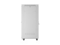 Lanberg Szafa instalacyjna rack stojąca 19 cali 42U 600x1000 drzwi przeszklone LCD (Flat pack) szara