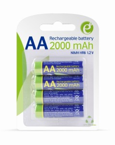 Gembird Akumulatory AA (gotowe do użycia), 2000mAh, blister 4 sztuki