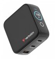 Verbatim Ładowarka Mini GaN 100W Smart TFT 2xUSB-C 1xUSB-A UE/UK/USA