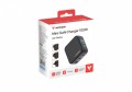 Verbatim Ładowarka Mini GaN 100W Smart TFT 2xUSB-C 1xUSB-A UE/UK/USA