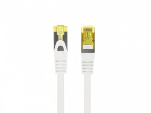 Lanberg Patchcord kat.6a s/ftp lszh cu 0.5m biały fluke passed