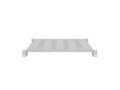 Lanberg Półka do szaf 19"  1000 mm szara 1U/483X700MM UDŹWIG DO 25kg,   montaż 4 punktowy