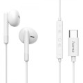 Hama Słuchawki douszne classy usb-c białe