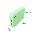 Hama Power pack 10000mAh 2xUSB-A zielony
