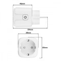 GreenBlue Zdalnie sterowane gniazdko Wi-fi Tuya GB735 W