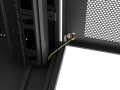 Lanberg Szafa instalacyjna rack stojąca 19 cali 37U 800x800 drzwi perforowane LCD czarna (Flat pack)