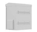 Lanberg Szafa rack wisząca 10" hermetyczna IP55 montaż na ścianie/słupie320x220x400 szara (złożona)