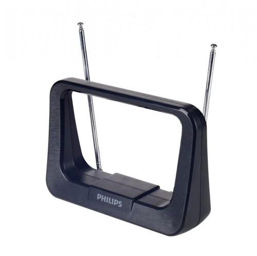 Philips Antena wewnętrzna TV z przewodem koncentrycznym 1.8m, 75Ohm, Filtr 3G/4G, DVB-T/T2