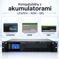Qoltec UPS Pure Sine Wave do RACK | 5kVA | 5000W | PF1.0 | LCD | EPO |  USB | On-line