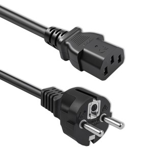 Qoltec Kabel zasilający SCHUKO CEE 7/7 (E/F) | IEC C13 | 3x1.0mm2 | Czysta miedź Cu | 3m