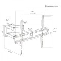 Maclean Uchwyt do TV czarny max 40 kg MC-192