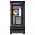 MODECOM Obudowa VOLCANO AQ100 MID ARGB szkło 4 wentylatory czarna