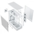 MODECOM Obudowa VOLCANO AQ300 MID RGB GLASS 4 wentylatory biała
