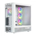MODECOM Obudowa VOLCANO AQ300 MID RGB GLASS 4 wentylatory biała