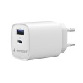 Gembird Ładowarka uniwersalna 1xUSB-C/A QC 3.0 PD 30W biała
