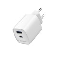 Gembird Ładowarka uniwersalna 1xUSB-C/A QC 3.0 PD 30W biała