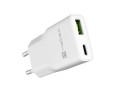 Natec Ładowarka sieciowa slim RiberaGAN 1xUSBC+1xUSB-A 20W