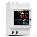 Qoltec Jednofazowy miernik zużycia energii na szynę DIN | 230V | 100A | 3P