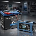 Qoltec Ładowarka 12V 10A | Prostownik z funkcją naprawy | AGM GEL LiFePO4