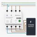Qoltec Trójfazowy przekaźnik 63A na szynę DIN | 3P+N | Timer | Wi-Fi