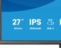 IIYAMA Monitor 27 cali Prolite XB2797QSNPH-B1,IPS,QHD,CAM,MIC,HDMI, DP, 4xUSB,75Hz, USB-C DOCK  96W, RJ45,KVM, 2x2W, 5MP WINDOWS HELLO, HAS 150,  350C