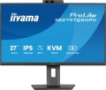IIYAMA Monitor 27 cali Prolite XB2797QSNPH-B1,IPS,QHD,CAM,MIC,HDMI, DP, 4xUSB,75Hz, USB-C DOCK  96W, RJ45,KVM, 2x2W, 5MP WINDOWS HELLO, HAS 150,  350C