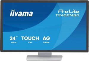 IIYAMA Monitor 24 cale  T2452MSC-W2AG 10PKT,POJ,IPS,HDMI,DP,420cd, biały