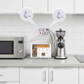 Maclean Listwa zasilająca MCE393 W 4 gniazdka, 3xUSB, 110-240V AC 50/60Hz. 2.1A max 2500W, 3m biała