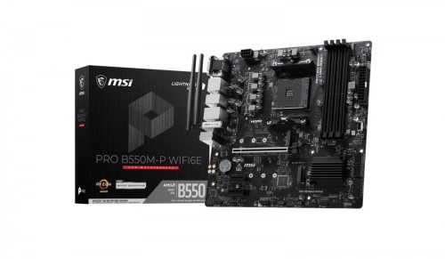 MSI Płyta główna PRO B550M-P WIFI6E AM4 4DDR4 mATX