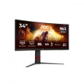 AOC Monitor 34 cale CU34G4CA VA Curved 180Hz HDMIx2 DP