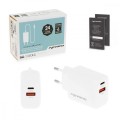 Movano Ładowarka GaN 30W USB-C PD + USB-A (biała)