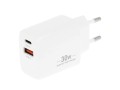 Movano Ładowarka GaN 30W USB-C PD + USB-A (biała)
