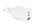 Movano Ładowarka GaN 65W 2x USB-C PD + USB-A (biała)