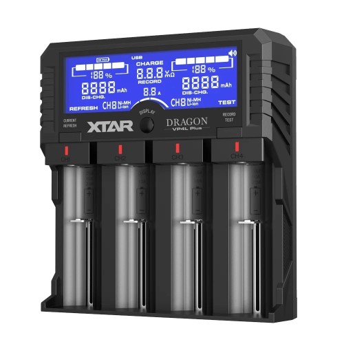 XTAR Ładowarka do akumulatorów Li-ion, Ni-MH, Ni-CD XTAR VP4L PLUS