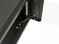Lanberg Szafa instalacyjna rack wisząca 19 cali 12U 540x350 czarna drzwi przeszklone (flat pack)