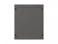 Lanberg Szafa instalacyjna rack wisząca 19 cali 12U 540x350 czarna drzwi przeszklone (flat pack)