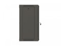 Lanberg Szafa instalacyjna rack wisząca 19 cali 12U 540x350 czarna drzwi przeszklone (flat pack)