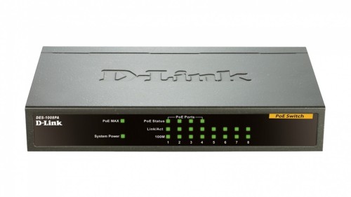 D-Link DES-1008PA 8x10/100 Desktop Switch
