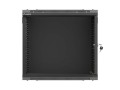 Lanberg Szafa instalacyjna rack wisząca 19 cali 9U 540x350mm czarna drzwi pełen metal (flat pack)