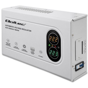 Qoltec Stabilizator napięcia AVR 3000VA | 1800W