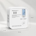 Qoltec Czujnik tlenku węgla (czadu) | detektor CO | TUYA | Wi-Fi | LED