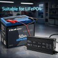 Qoltec Ładowarka do akumulatora LiFePO4 12V | 30A | PF 0.9 | LED