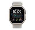 Apple Smartwatch Watch Ultra 4 GPS + Cellular, koperta 49mm z tytanu w kolorze naturalnym, pasek Ocean w kolorze półprzezroczystej szarości