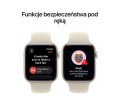 Apple Smartwatch Watch SE 3 GPS + Cellular, koperta 44mm z aluminium w kolorze księżycowej poświaty, pasek sportowy w kolorze piaskowym - rozmiar S/M