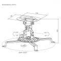 Maclean Wieszak sufitowy do projektora MC-200 W